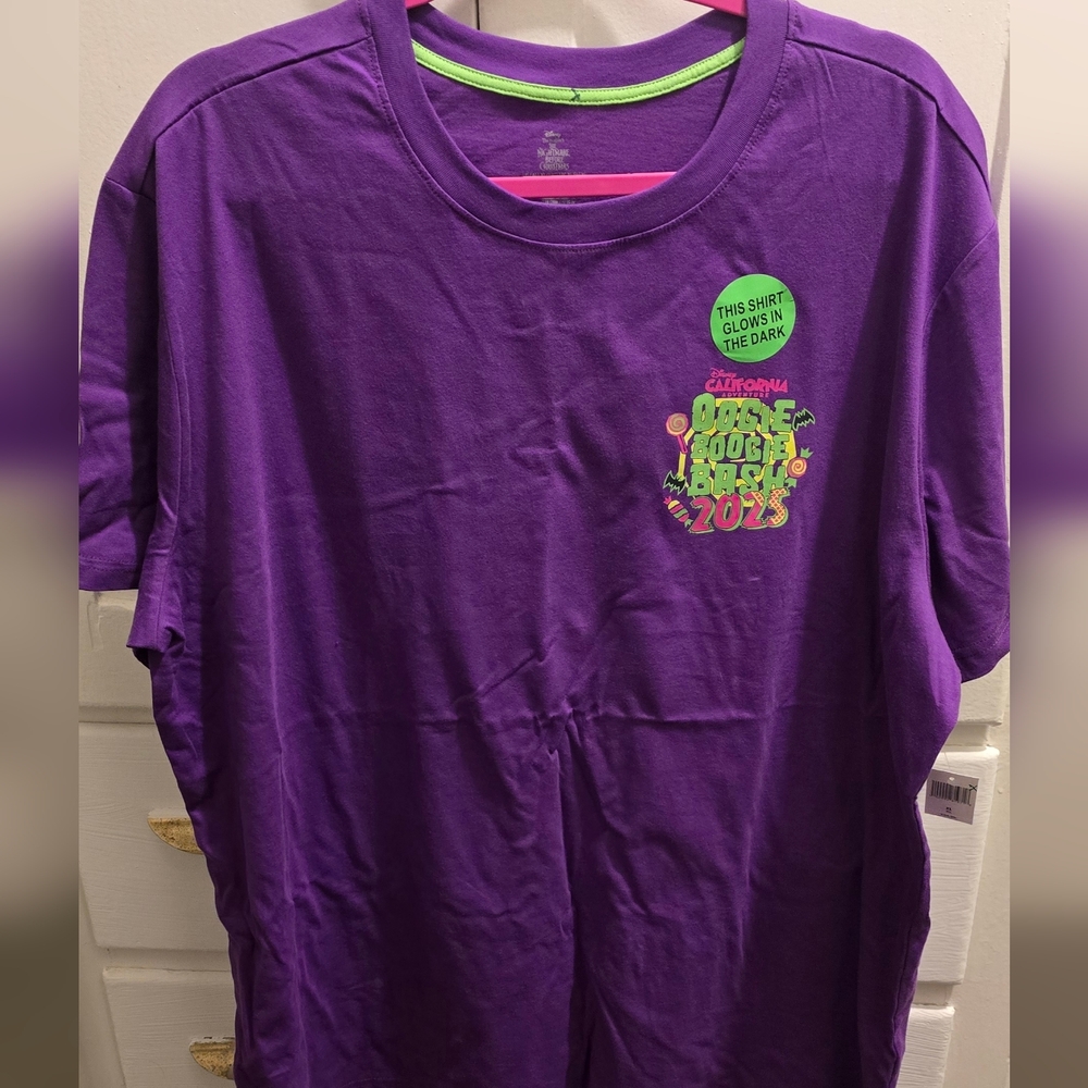 Disneyland DCA Oogie Boogie 2025 Glow-In-The-Dark Graphic Tee